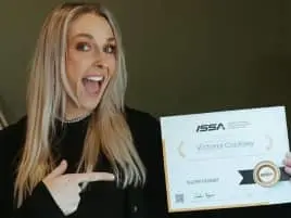 Excited ISSA Fitness Certification India graduate